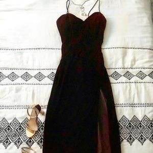 Red velvet prom dress- WORN ONCE